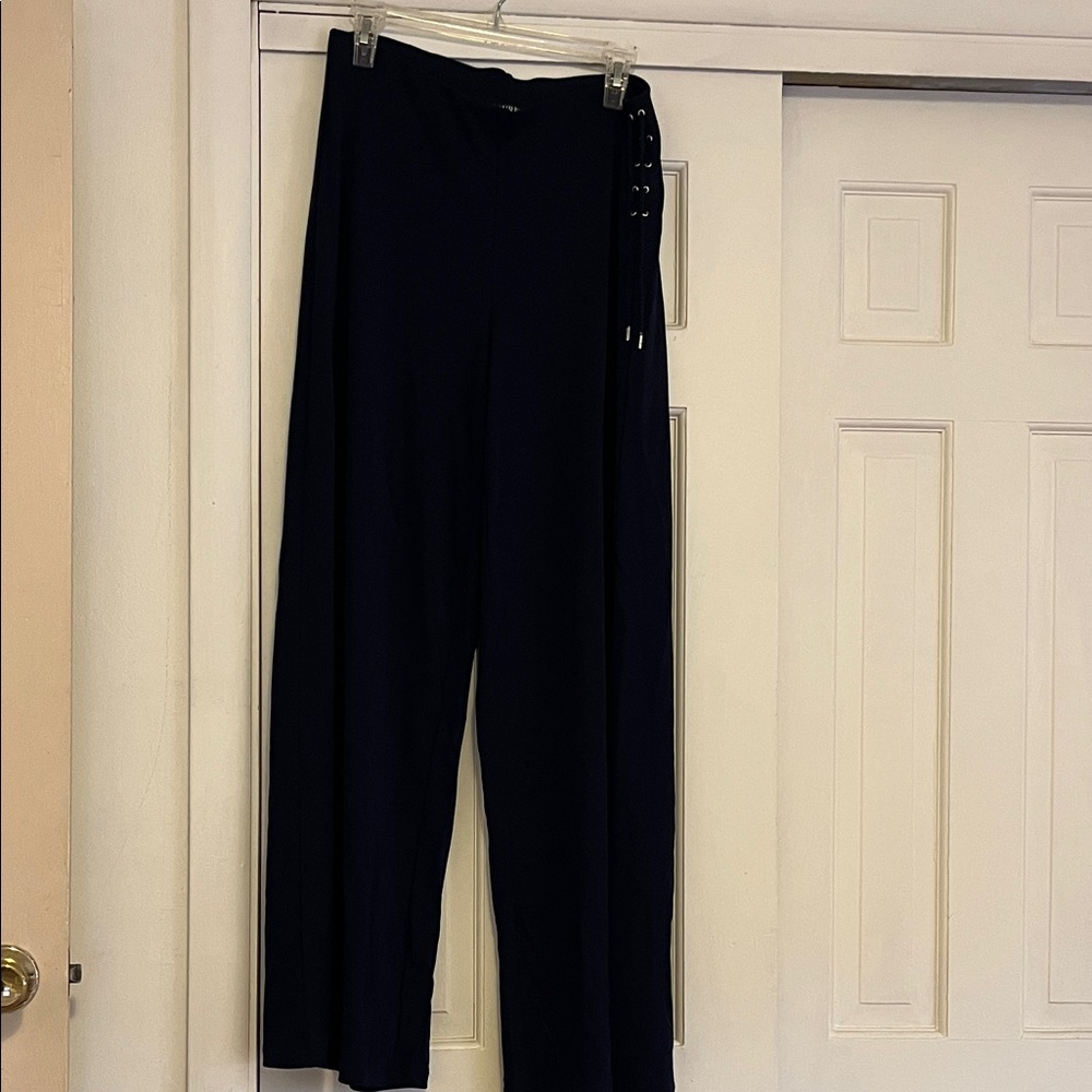 Lauren Ralph Lauren Navy Wide Leg Pants